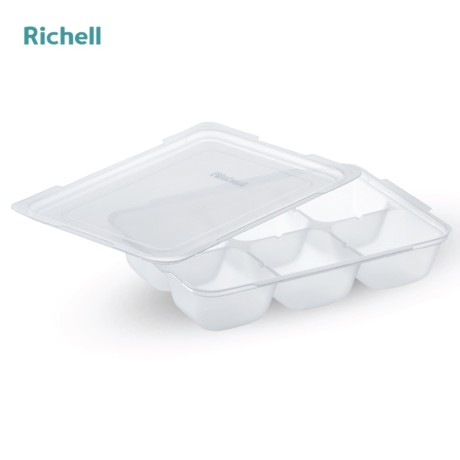 Bộ 2 khay trữ đông thức ăn dặm Richell 50ml nhựa cao cấp dùng được lò vi sóng
