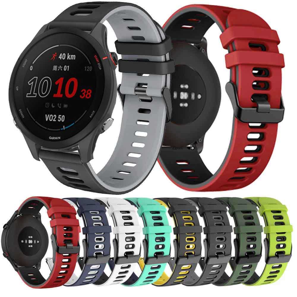 Cinturino In Nylon 22mm Per Garmin Forerunner 255/255 Music, Venu 2, Vivoactive 4 - Morbido, Ecologico, Con Fibbia Acciaio, Regolabile Da 160 A 230mm