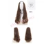 KẸP TÓC GIẢ 3/4 U XOĂN ĐUÔI MÀU NÂU SOCOLA DÀI 55-60CM LOẠI 1
