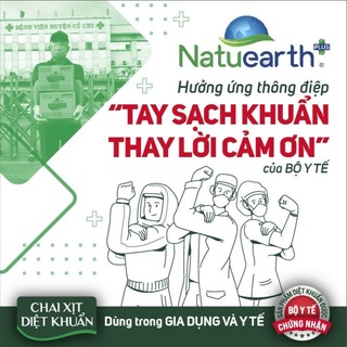 Cồn Diệt Khuẩn Natuearth Can 3,8L – Dùng Trong Gia Dụng Và Y Tế (Công Nghệ Nhật Bản)
