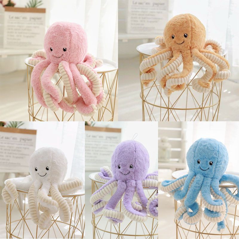 Bạch Tuộc Dễ Thương Sang Trọng Đồ Chơi Nhồi Bông Gối Sang Trọng Động Vật Búp Bê Trẻ Em