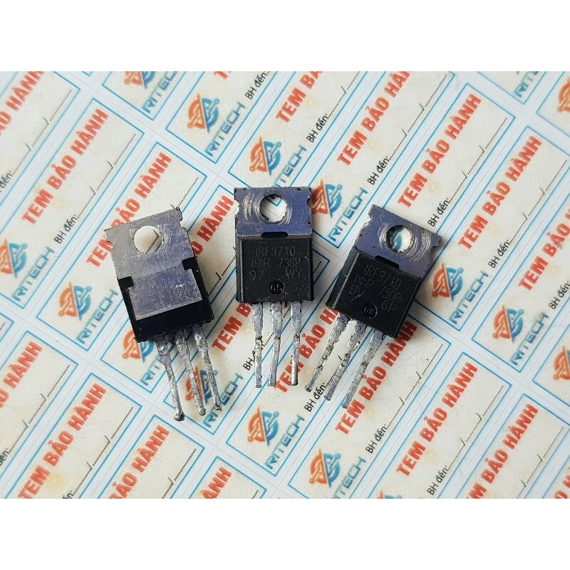 MOSFET IRF3710 TO-220 N-CHANNEL 100V 57A 200W – Pacco Da 5 Pezzi - Foto 1
