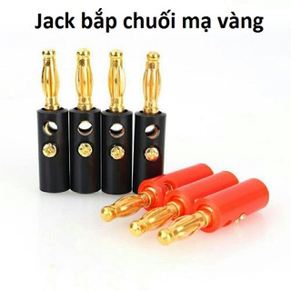set 2 cặp Jack bắp chuối 4mm - Jack Bắp Chuối đa năng - jack bắp chuối mạ vàng