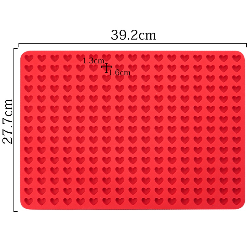 255 Khoang Trái Tim Mini Khuôn Silicon Đá Viên Khay Nửa Vòng Tròn Hình Kim Tự Tháp DIY Chocolate Fondant Khuôn 3D Bánh Ngọt Thạch Bánh Quy Nướng Bánh Trang Trí Dụng Cụ