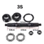 DELMER Xe Đạp Bát Hoàn Chỉnh Bộ Phụ Kiện BB Shell 3S 5S Thép Đáy Chân Đế Phụ Kiện Đi Xe Đạp Lỗ Vuông Đáy Chân Đế Vòng Bi