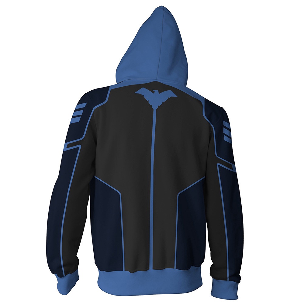 Áo hoodie nam Nightwing in 3D, áo khoác ngoài