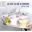 Bộ 3 Lọ Đựng Gia Vị Có Thìa Hàng Cao Cấp Hokori Việt Nhật
