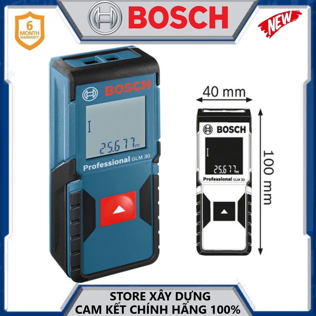 MÁY ĐO KHOẢNG CÁCH 0,15 – 30 M BOSCH GLM 30- HÀNG CHÍNH HÃNG | Shopee ...