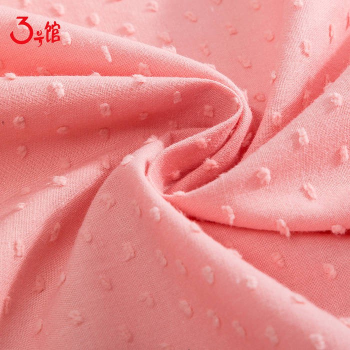 Cotton Nguyên Chất Vải Dệt Jacquard Mềm Thoáng Khí DIY Thủ Công Vải Cho Nữ Trang Phục Đầm Làm 0.5 Mét W300072