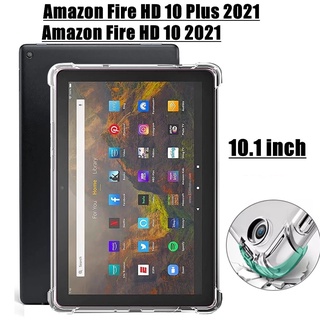 Ốp Máy Tính Bảng TPU Silicon Trong Suốt Có Túi Khí Cho Amazon Fire HD 10 Plus 2021 10.1 inch