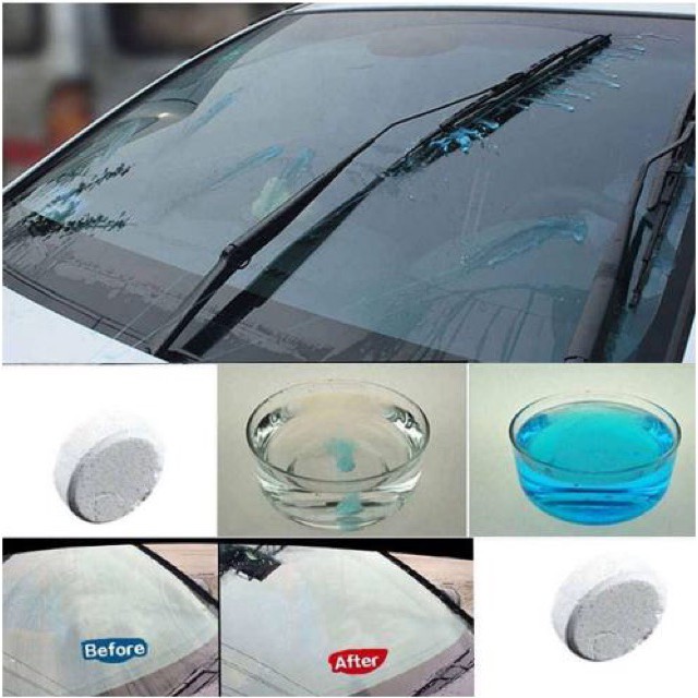 Combo 10 Viên sủi rửa kính xe ô tô và kính trong nhà PKN-0001