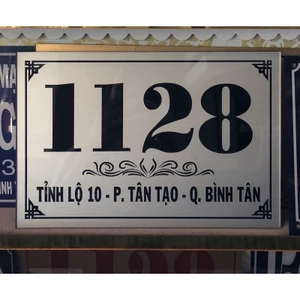 Bảng số nhà mica - tặng kèm băng keo 2 mặt