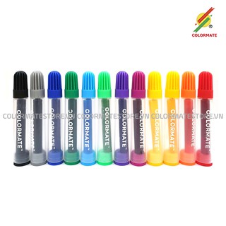 Bộ Màu Vẽ 12 Cây Bút Lông Translucent Markers - COLORMATE