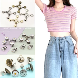 🌺xinyia🌺Nút Gắn Thắt Lưng Quần Jean Tùy Chỉnh Cần Đóng Đinh Có Thể Tháo Rời Tiện Dụng