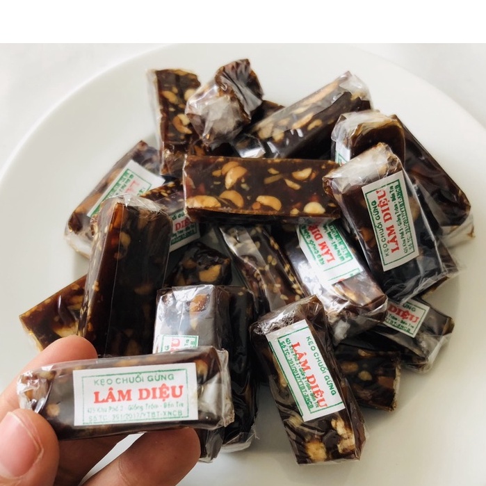 Kẹo Chuối Tươi Gừng Mè, Đậu Phộng 200g/500g/1kg