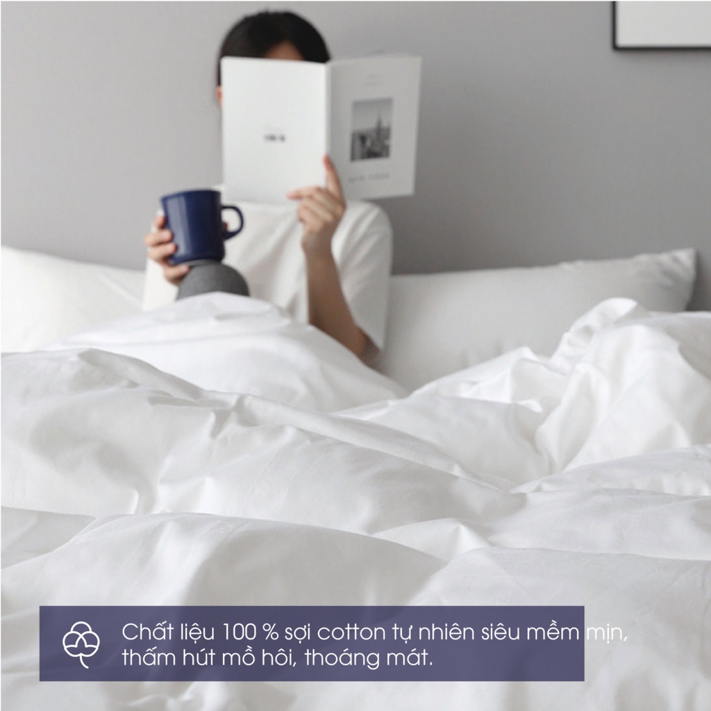 Ảnh Bộ chăn ga 4 món Changmi Bedding 100% cotton lụa tự nhiên siêu mềm mịn tiêu chuẩn khách sạn 5 sao. 100% cotton bedsheet 2