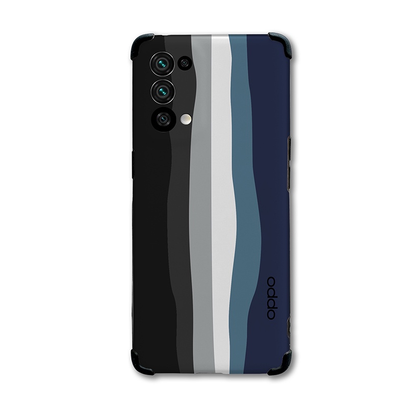 Ốp điện thoại silicon màu cầu vồng gradient cho OPPO Reno 5 4G 5G 6 6Z 5F Lite Reno6 Z