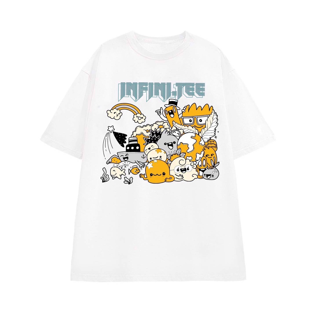 Áo thun INFINITEE Fni0365, Thun 100% Cotton - form rộng Unisex.