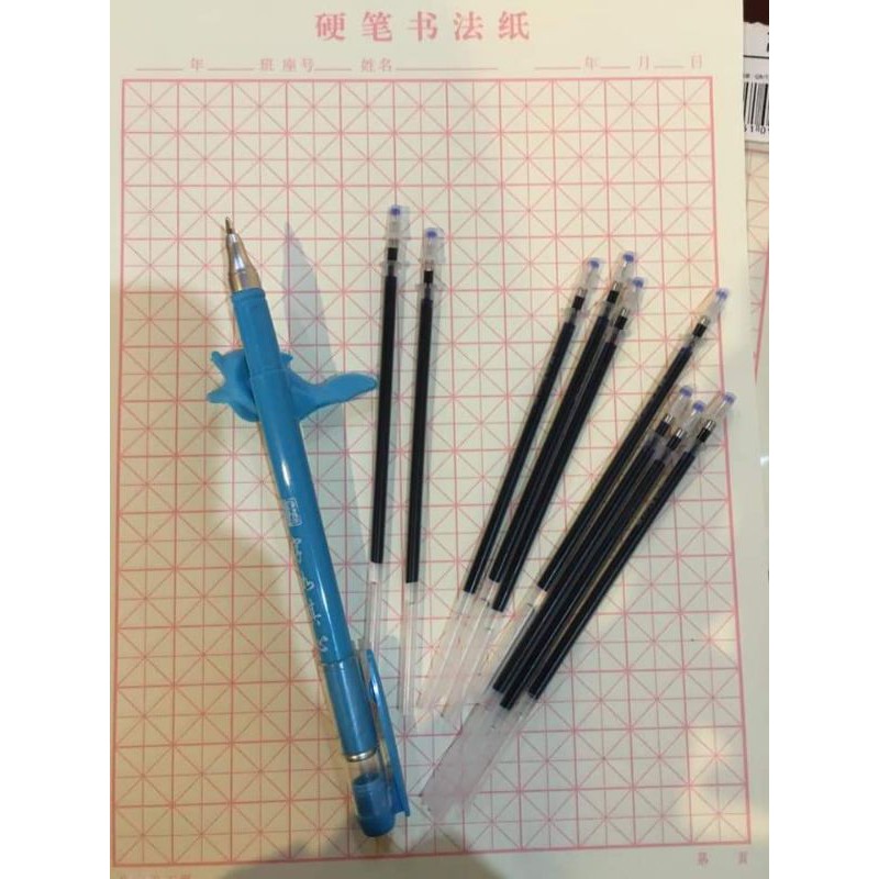 Set Bút Tự Bay Mực (10 ngòi ) luyện viết chữ - mực tự bay màu - bé tập viết chữ- học tiếng Trung