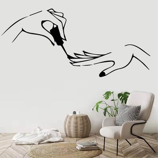 Decal Trang Trí Cửa Tiệm Nail - Spa - HairSalon - Nối Mi,  thu hút khách hàng, tăng tính thẩm mỹ cho tiệm P3