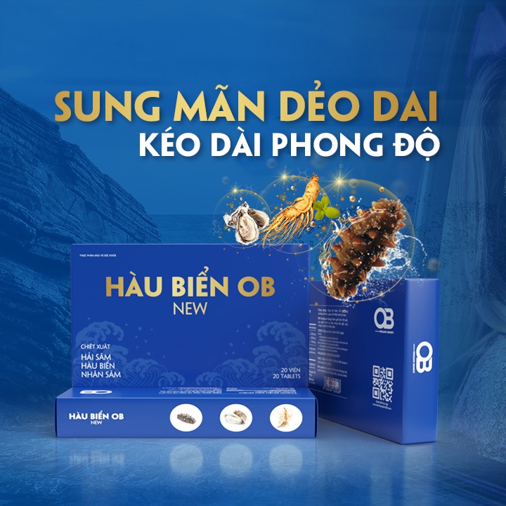 Ảnh 2HOBN -Bộ 2 Hộp Hàu OB New Tăng Cường Sinh Lý Nam Giới, Chiết Xuất Oyster(Hộp 20v) - Grow Green AZ 3
