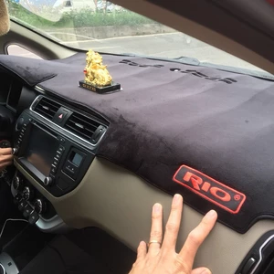 Thảm taplo xe Kia Rio 2012 - 2020, 2021, 2022, 2023, 2024, 2025 nhung lông cừu cao cấp, chống nắng tốt, vừa khít form xe