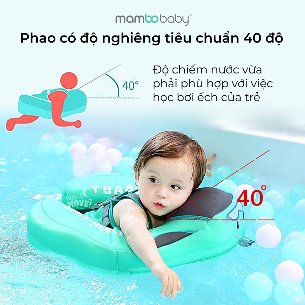 Phao bơi Mambobaby có mái che