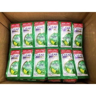 Dây 10 gói Dầu gội đầu Clear Bạc hà