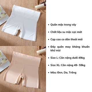 Quần mặc trong váy chống lộ đúc su ôm sát vòng 3 định hình nâng mông V-8941