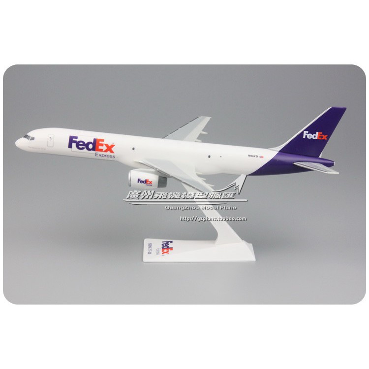 Limox Boeing 757-200F FedEx N915FD – Maquette Avion 1/200, Prémontée Avec Support