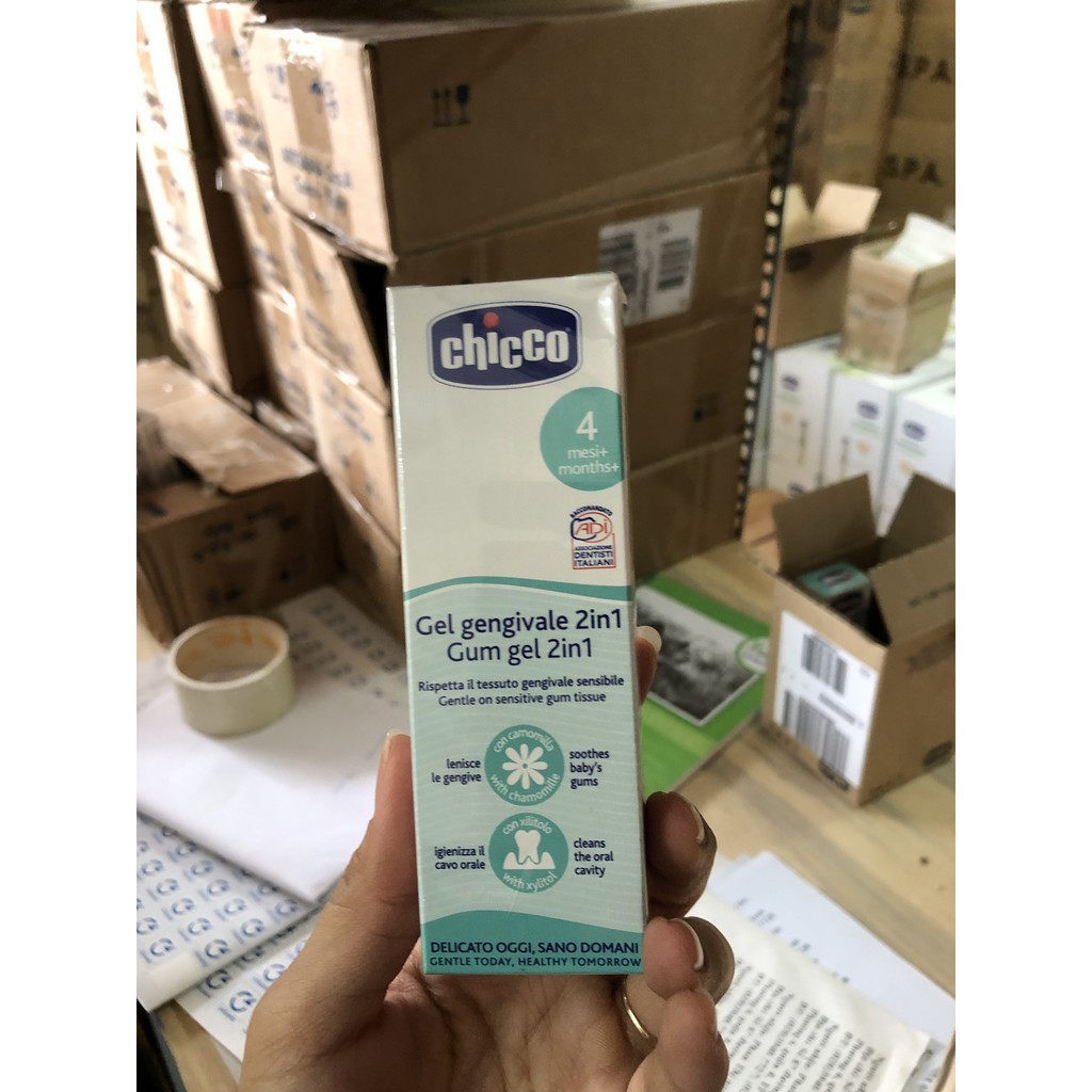 Gel Bôi Lợi Chicco Cho Bé Chuẩn Bị Mọc Răng Giúp Làm Sạch Miệng, Giảm Sưng Đau Cycybabyhome SSĐT