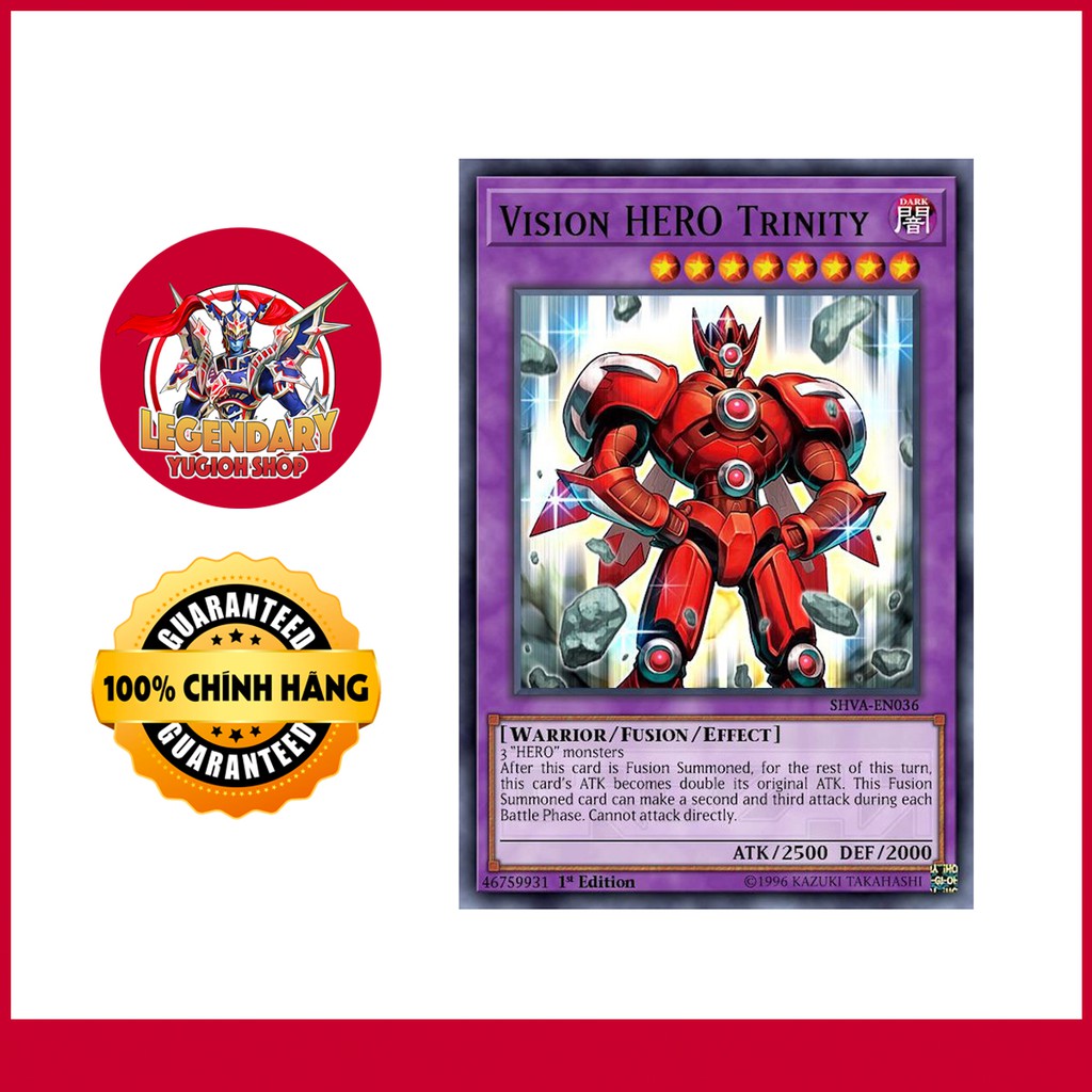 [Thẻ Bài Yugioh Chính Hãng] Vision Hero Trinity | Shopee Việt Nam