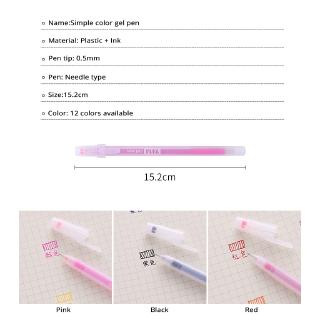 Bút Đánh Dấu Ngòi 0.5mm 12 Màu Sắc Tùy Chọn Chất Lượng Cao