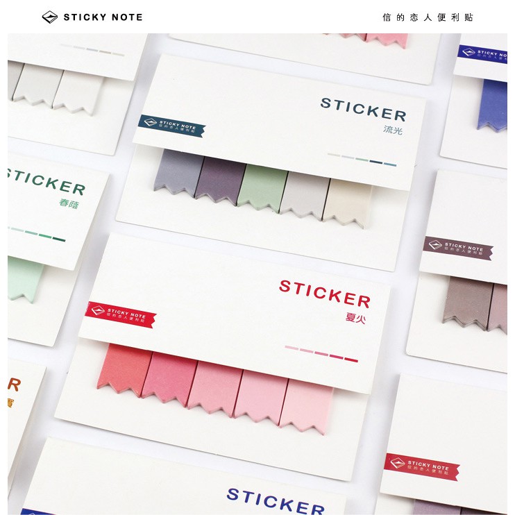 Sticker Note Đánh Dấu Trang Giấy Màu | Shopee Việt Nam