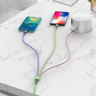 Cáp Sạc Nhanh 3 Trong 1 Type C Micro Usb Dài 120Cm Cho iPhone 13 14max