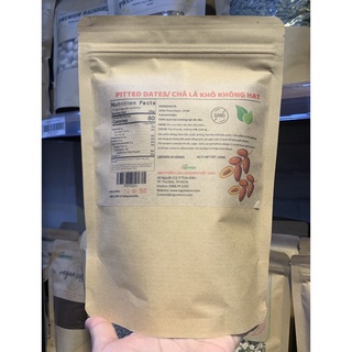 Chà là sấy dẻo 500g nguyên chất hữu cơ, không hạt ăn liền, tốt cho sức khoẻ trẻ em và bà bầu Pitted Dates LEGUMES