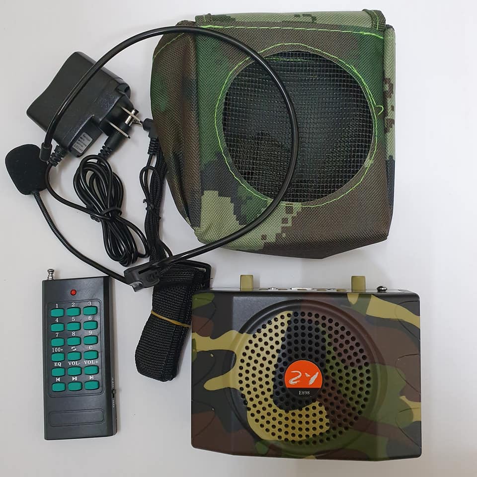 Loa nhử chim, loa trợ giảng E-898 - Kèm micro đeo tai, remote điều ...