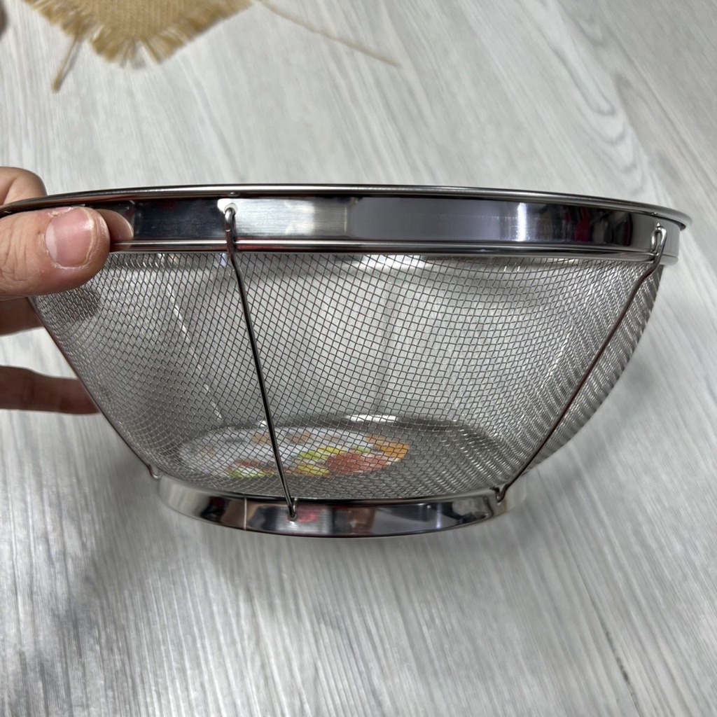 Rổ Lưới Inox Vo Gạo Cao Cấp Inox Ko Gỉ tiện lợi sử dụng