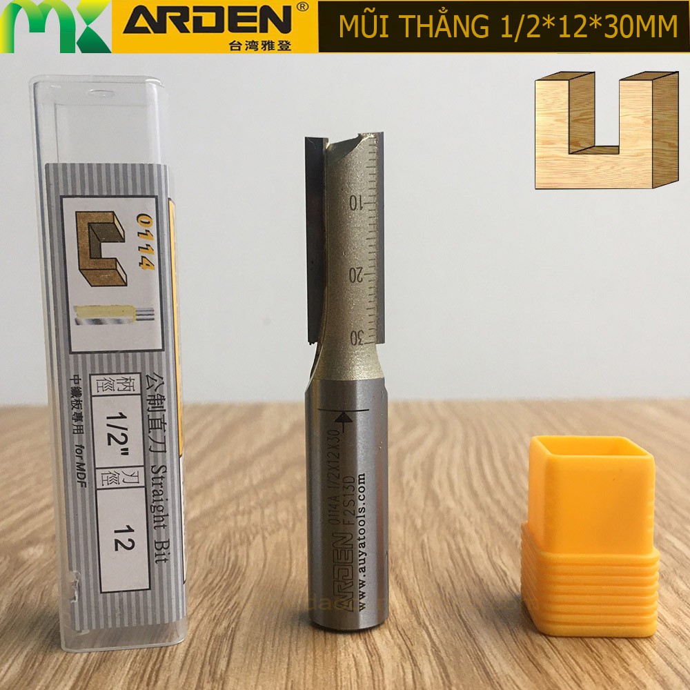 Mũi Router Arden Taiwan 1/2*12*30mm | Shopee Việt Nam