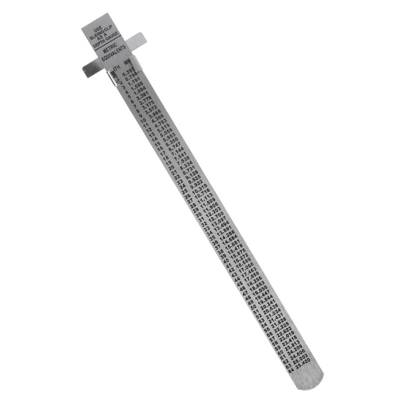 MOON 6 Quy tắc bỏ túi bằng thép không gỉ Thước đo tiện dụng cho trường kỹ thuật