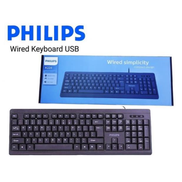 Bàn phím Philips K224 usb Chính hãng | Shopee Việt Nam