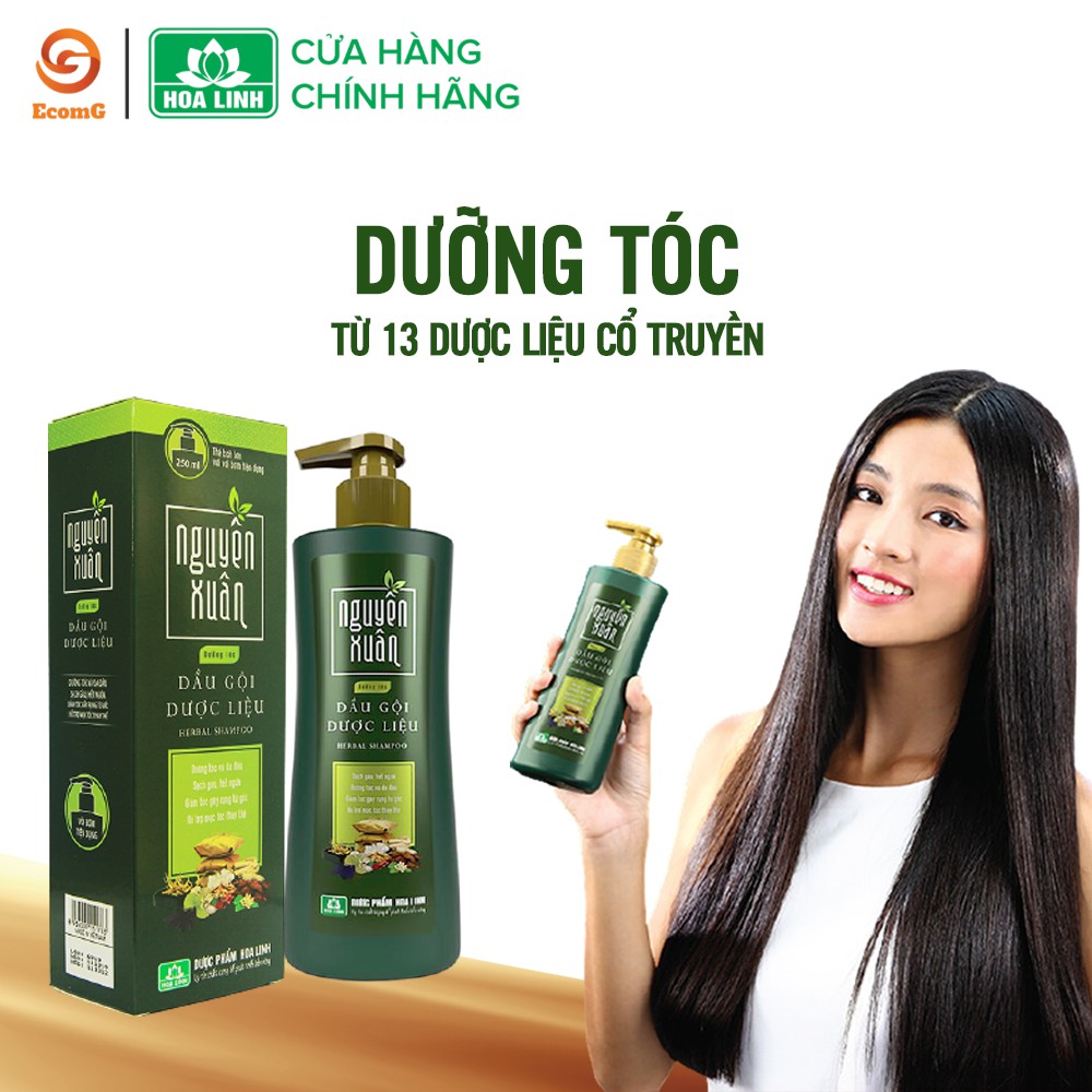 Ảnh Dầu gội dược liệu Nguyên Xuân xanh - Hỗ trợ phục hồi tóc hư tổn cho tóc mềm mại suôn mượt 4