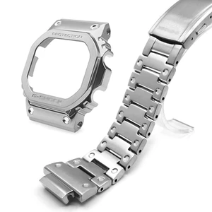 Dây đeo thay thế/ vỏ bảo vệ mặt đồng hồ chất liệu kim loại cho Casio GM5600 GM-5600 Bezel