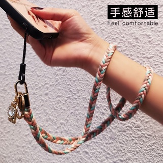 Dây Đeo Thẻ/Điện Thoại Bằng Len Nhiều Màu Sắc Phong Cách Hàn Quốc