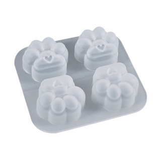 Flgo Cho Mèo Paws Móc Khóa Nhựa Dính Khuôn Silicon Có Lỗ Móc Khóa Mặt Dây Chuyền Khuôn