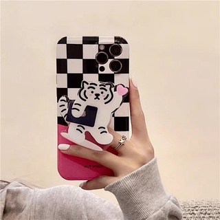 Ốp lưng màu hồng Pink Tiger - Tặng Kèm Postick
