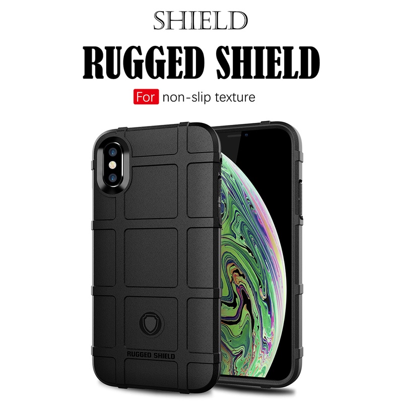 Dành cho iPhone X XR XS Max Full Cover Hybrid Rugged Shield Vỏ giáp chống sốc