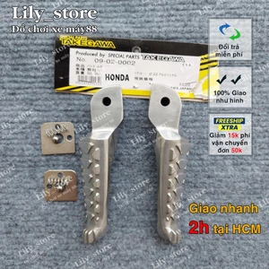 Gác chân nhôm sau takegawa gắn xe wave, sirius, vario future, air blade, exciter....giá 1 cặp