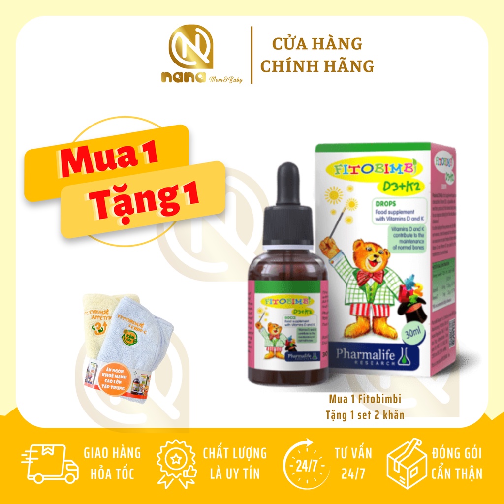 FITOBIMBI D3K2 BỔ SUNG VITAMIN D3 & K2 (30ML) Shopee Việt Nam