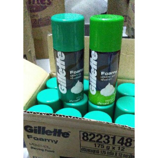 Bọt cạo râu Gillette Foamy 175g, kem cạo râu cho nam,bọt mịn,làm mềm da ...